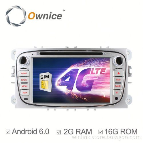Ownice Android 6.0 gps navigation for Ford Focus MONDEO with GPS Navi Stereo WIFI built 4G lte DVD support TV